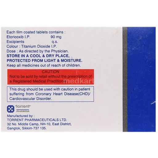 etoxib 90mg tablet 10's